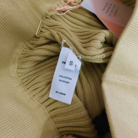 NWT!! CULT GAIA Jada Ribbed Knit Pants Sand Solid Elastic Waist Pull-On Small - Picture 13 of 16